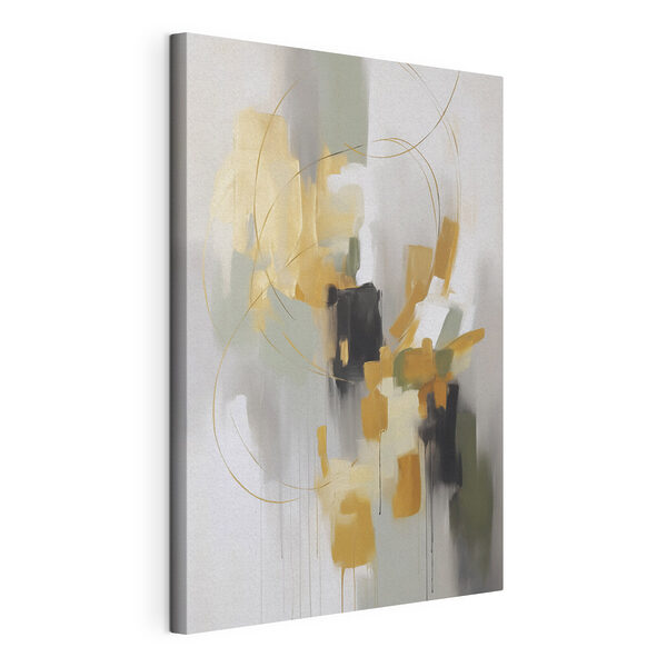 Canvas Schilderijen Canvas Schilderijen Een abstracte dans van kleuren en vormen (Artikelnummer: s48324)