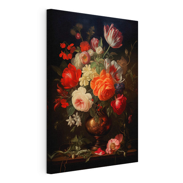 Canvas Schilderijen Schilderij van bloemen in een vaas (Artikelnummer: s48351) Canvas Schilderijen Canvas Schilderijen Schilderij van bloemen in een vaas (Artikelnummer: s48351)