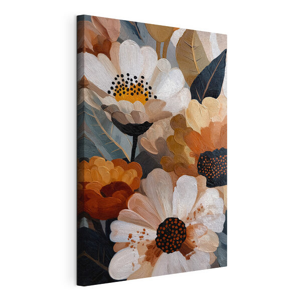 Canvas Schilderijen Levendige bloesems in warme tinten (Artikelnummer: s48376) Canvas Schilderijen Canvas Schilderijen Levendige bloesems in warme tinten (Artikelnummer: s48376)