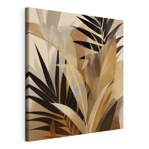 Canvas Schilderijen Elegante bladeren in warme tinten (Artikelnummer: s48379) Canvas Schilderijen Canvas Schilderijen Elegante bladeren in warme tinten (Artikelnummer: s48379)
