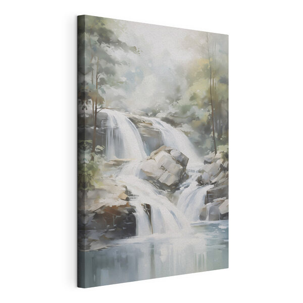 Canvas Schilderijen Waterval in een bos (Artikelnummer: s48415) Canvas Schilderijen Canvas Schilderijen Waterval in een bos (Artikelnummer: s48415)