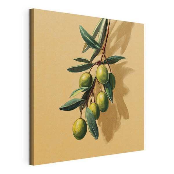 Canvas Schilderijen Groen fruit aan een tak (Artikelnummer: s48463) Canvas Schilderijen Canvas Schilderijen Groen fruit aan een tak (Artikelnummer: s48463)