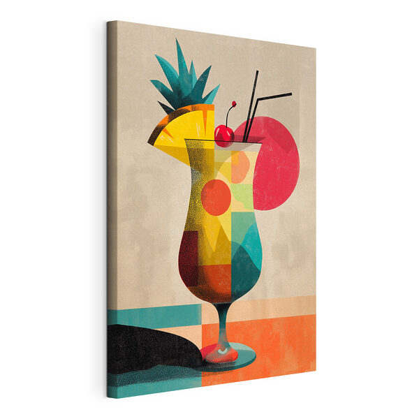 Canvas Schilderijen Kleurrijke cocktail met fruit (Artikelnummer: s48471) Canvas Schilderijen Canvas Schilderijen Kleurrijke cocktail met fruit (Artikelnummer: s48471)