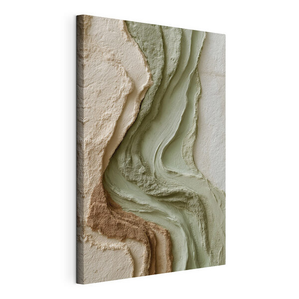 Canvas Schilderijen Natuurlijke texturen in zachte aardetinten