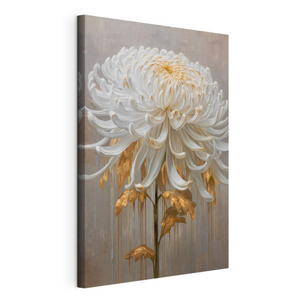 Canvas Schilderijen Elegante bloem met golvende bloemblaadjes (Artikelnummer: s48520) Canvas Schilderijen Canvas Schilderijen Elegante bloem met golvende bloemblaadjes (Artikelnummer: s48520)