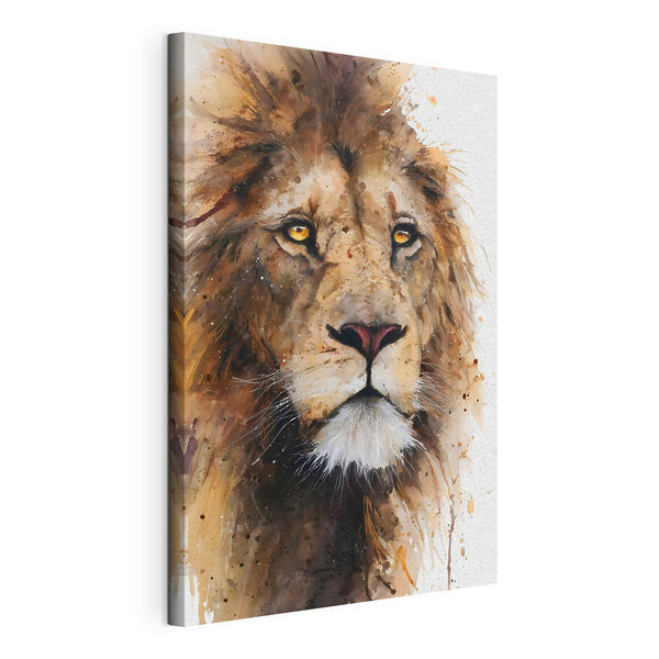 Canvas Schilderijen Majestueuze leeuw met een doordringende blik (Artikelnummer: s48525) Canvas Schilderijen Canvas Schilderijen Majestueuze leeuw met een doordringende blik (Artikelnummer: s48525)