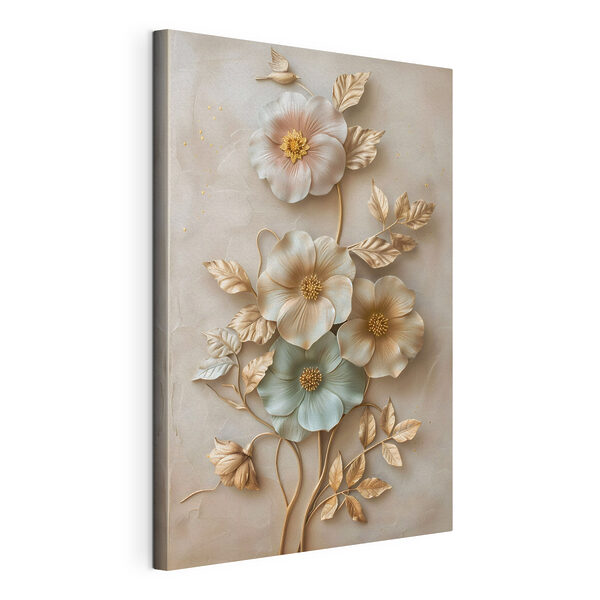 Canvas Schilderijen Wanddecoratie met bloemen en bladeren (Artikelnummer: s48528) Canvas Schilderijen Canvas Schilderijen Wanddecoratie met bloemen en bladeren (Artikelnummer: s48528)