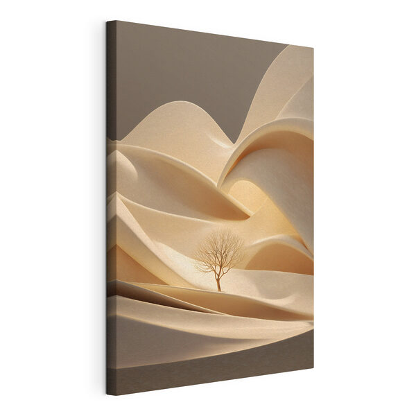 Canvas Schilderijen Canvas Schilderijen Boom in de woestijn (Artikelnummer: s48530)