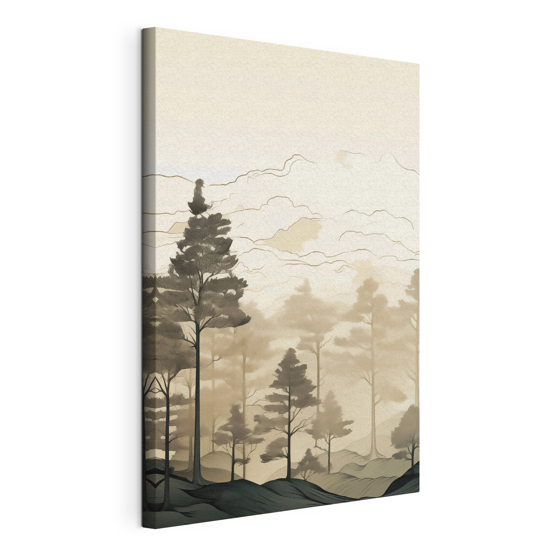 Group of trees in a forest