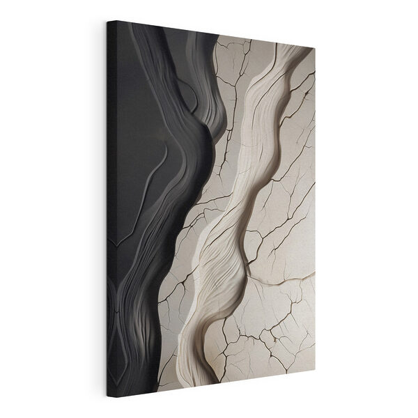 Canvas Schilderijen Canvas Schilderijen Vloeiende patronen in neutrale tinten (Artikelnummer: s48543)