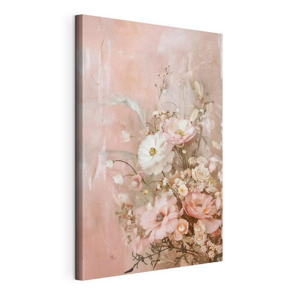 Canvas Schilderijen Canvas Schilderijen Verfijnde bloemen tegen een zachte achtergrond (Artikelnummer: s48564)