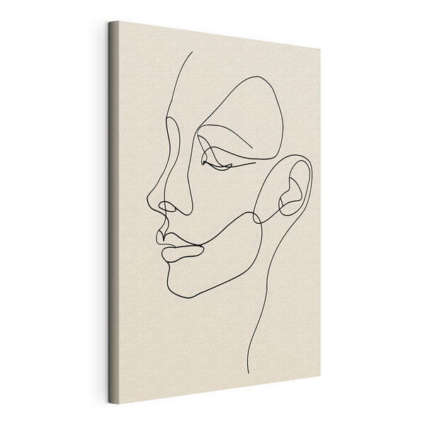 Canvas Schilderijen Tekening van het gezicht van een vrouw (Artikelnummer: s48570) Canvas Schilderijen Canvas Schilderijen Tekening van het gezicht van een vrouw (Artikelnummer: s48570)