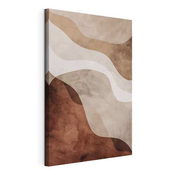 Canvas Schilderijen Bruin en wit golvend patroon (Artikelnummer: s48580) Canvas Schilderijen Canvas Schilderijen Bruin en wit golvend patroon (Artikelnummer: s48580)
