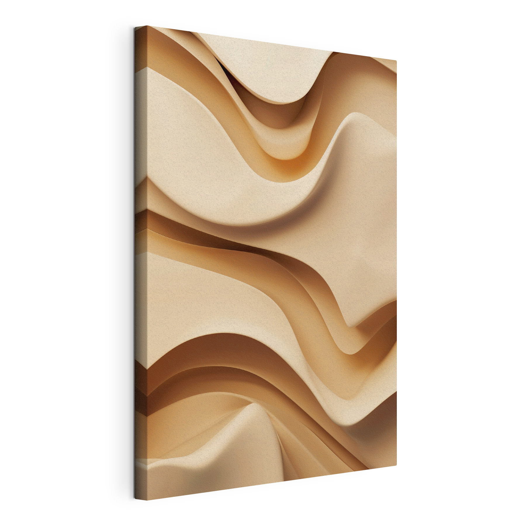 Flowing curves in soft tones