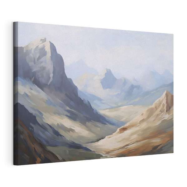 Canvas Schilderijen Schilderij van een bergketen (Artikelnummer: s48589) Canvas Schilderijen Canvas Schilderijen Schilderij van een bergketen (Artikelnummer: s48589)