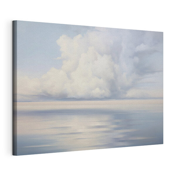 Canvas Schilderijen Een groot wateroppervlak met wolken aan de hemel (Artikelnummer: s48590) Canvas Schilderijen Canvas Schilderijen Een groot wateroppervlak met wolken aan de hemel (Artikelnummer: s48590)