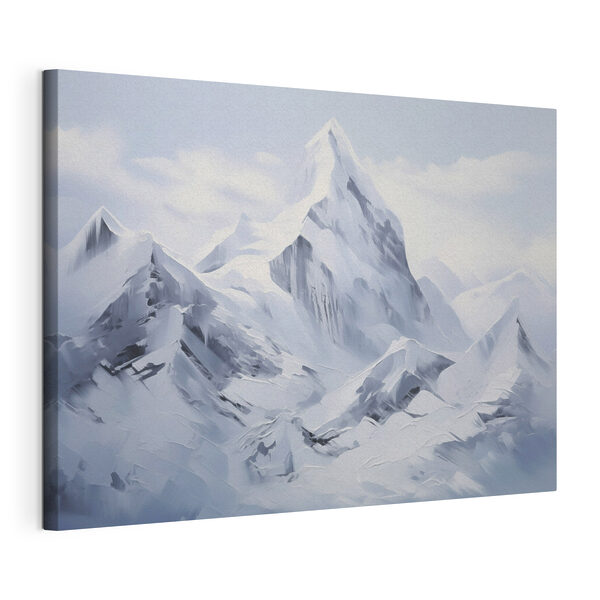 Canvas Schilderijen Besneeuwde berg met een blauwe lucht (Artikelnummer: s48591) Canvas Schilderijen Canvas Schilderijen Besneeuwde berg met een blauwe lucht (Artikelnummer: s48591)