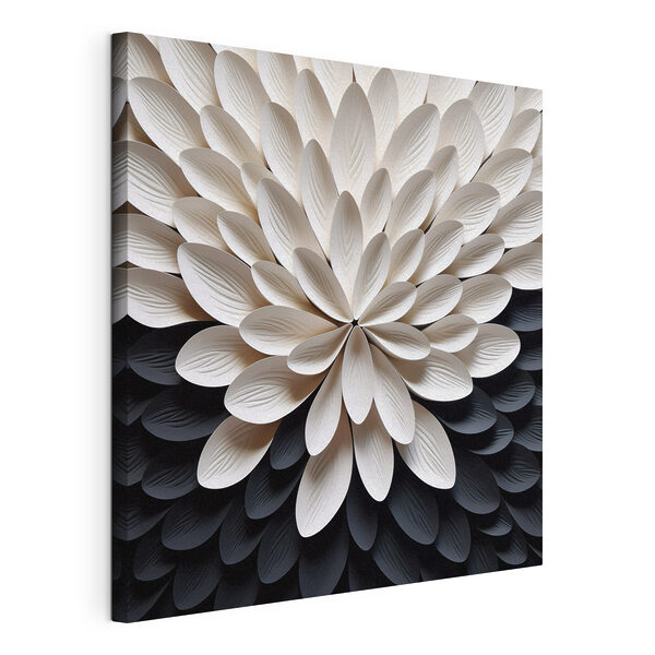 Canvas Schilderijen Canvas Schilderijen Elegant ontwerp in contrasterende kleuren (Artikelnummer: s48605)