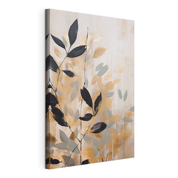Canvas Schilderijen Schilderij van bladeren op een muur (Artikelnummer: s48608) Canvas Schilderijen Canvas Schilderijen Schilderij van bladeren op een muur (Artikelnummer: s48608)