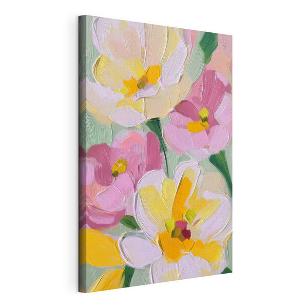 Canvas Schilderijen Levendige bloemen in pasteltinten (Artikelnummer: s48648) Canvas Schilderijen Canvas Schilderijen Levendige bloemen in pasteltinten (Artikelnummer: s48648)