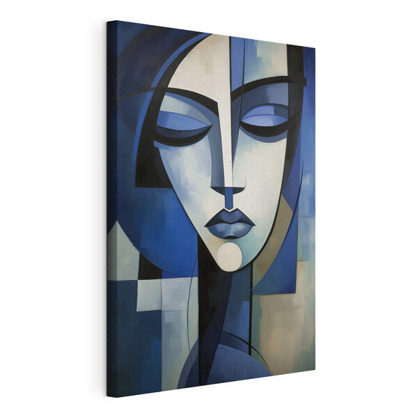 Canvas Schilderijen Canvas Schilderijen Schilderij van het gezicht van een vrouw (Artikelnummer: s48660)