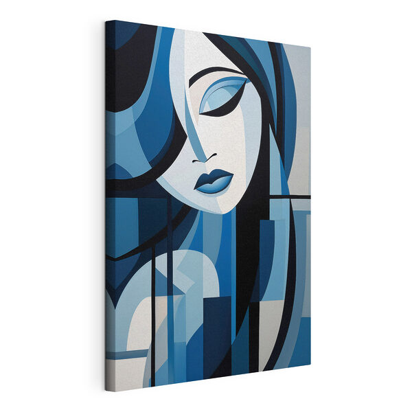 Canvas Schilderijen Canvas Schilderijen Schilderij van het gezicht van een vrouw (Artikelnummer: s48661)