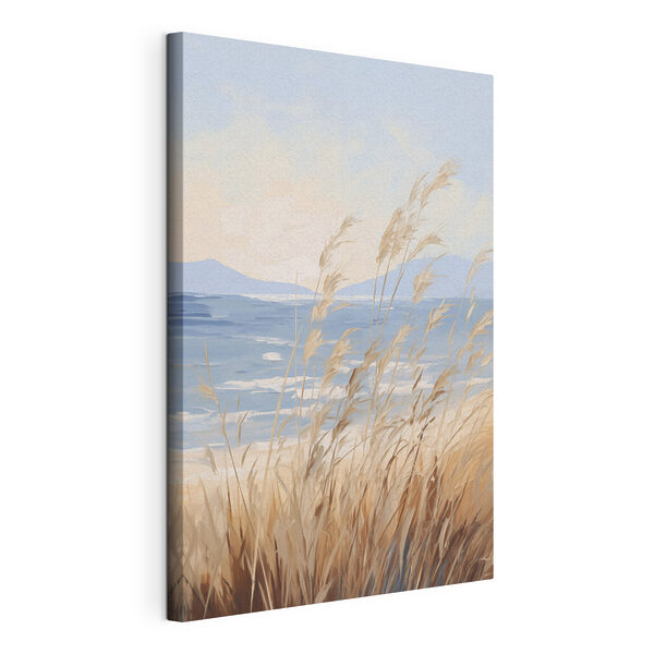 Canvas Schilderijen Zachte golven ontmoeten wuivend gras (Artikelnummer: s48679) Canvas Schilderijen Canvas Schilderijen Zachte golven ontmoeten wuivend gras (Artikelnummer: s48679)