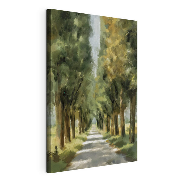 Canvas Schilderijen Met bomen omzoomde weg (Artikelnummer: s48701) Canvas Schilderijen Canvas Schilderijen Met bomen omzoomde weg (Artikelnummer: s48701)