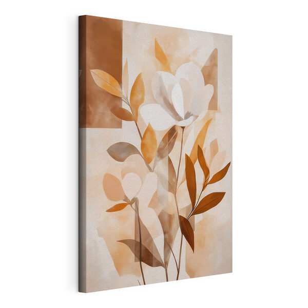 Canvas Schilderijen Schilderij van bloemen en bladeren (Artikelnummer: s48710) Canvas Schilderijen Canvas Schilderijen Schilderij van bloemen en bladeren (Artikelnummer: s48710)