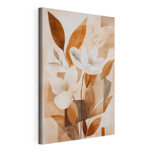 Canvas Schilderijen Schilderij van bloemen en bladeren (Artikelnummer: s48711) Canvas Schilderijen Canvas Schilderijen Schilderij van bloemen en bladeren (Artikelnummer: s48711)