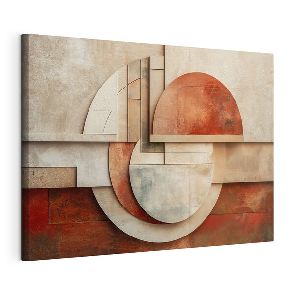 Canvas Schilderijen Abstracte vormen in warme tinten (Artikelnummer: s48716) Canvas Schilderijen Canvas Schilderijen Abstracte vormen in warme tinten (Artikelnummer: s48716)