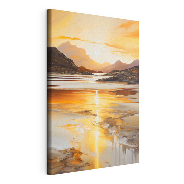 Canvas Schilderijen Zonsondergang boven een meer (Artikelnummer: s48755) Canvas Schilderijen Canvas Schilderijen Zonsondergang boven een meer (Artikelnummer: s48755)
