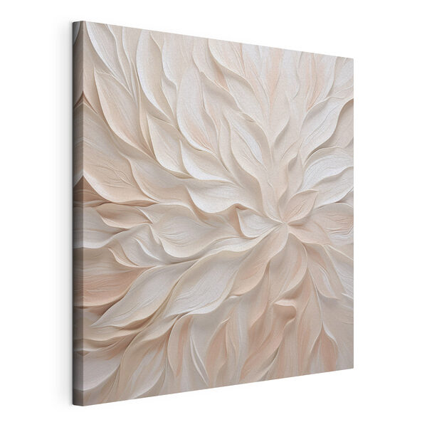 Canvas Schilderijen Wit en roze bladmotief (Artikelnummer: s48759) Canvas Schilderijen Canvas Schilderijen Wit en roze bladmotief (Artikelnummer: s48759)