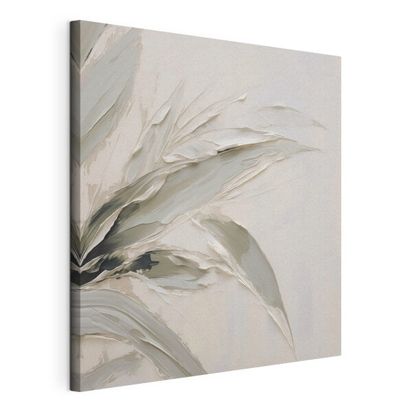 Canvas Schilderijen Canvas Schilderijen Elegante bladeren in zachte tinten (Artikelnummer: s48772)