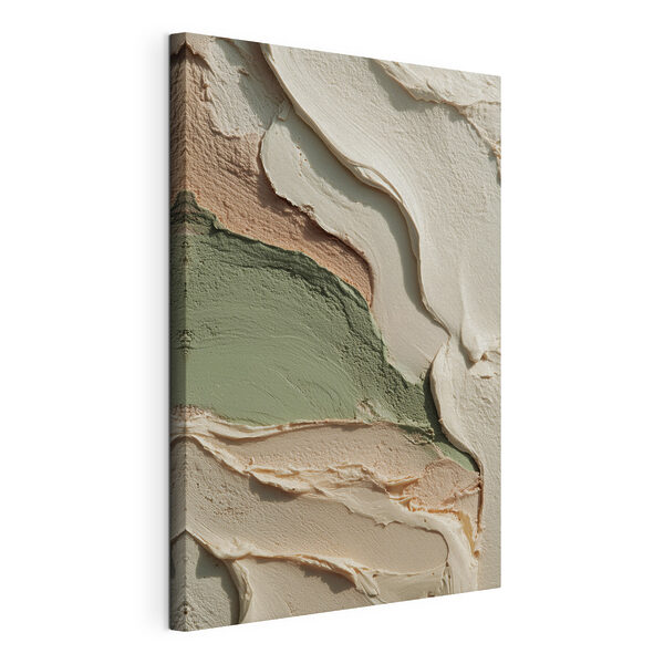 Canvas Schilderijen Canvas Schilderijen - Aardse tinten in vloeiende patronen (Artikelnummer: s48798)