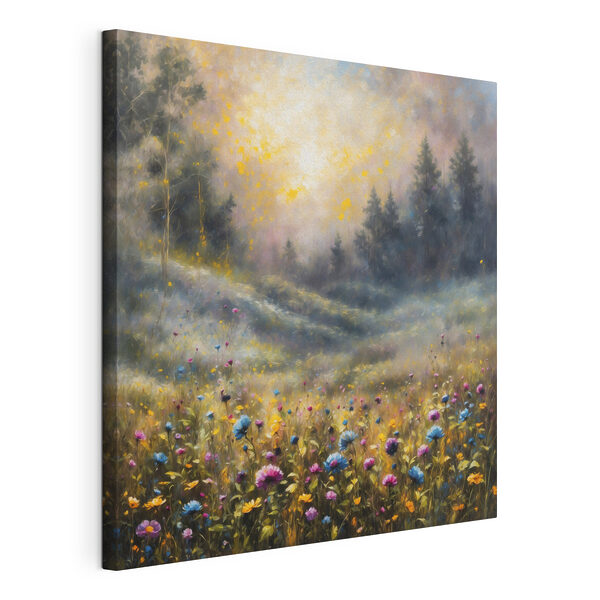 Canvas Schilderijen Schilderij van een bloemenveld (Artikelnummer: s48802) Canvas Schilderijen Canvas Schilderijen Schilderij van een bloemenveld (Artikelnummer: s48802)