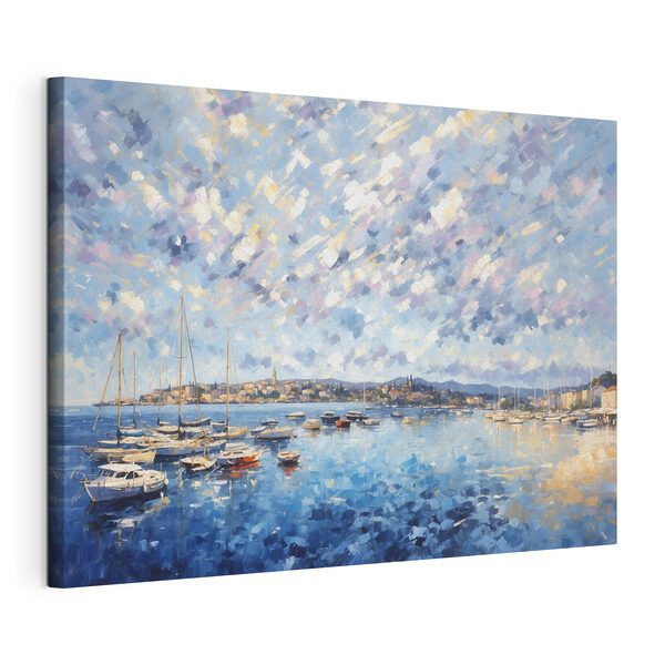 Canvas Schilderijen Canvas Schilderijen Schilderij van boten op het water (Artikelnummer: s48831)
