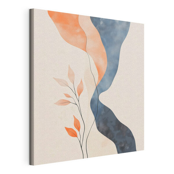 Canvas Schilderijen Schilderij van een plant met bladeren (Artikelnummer: s48837) Canvas Schilderijen Canvas Schilderijen Schilderij van een plant met bladeren (Artikelnummer: s48837)