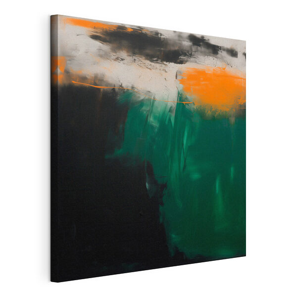 Canvas Schilderijen Schilderij in groene en zwarte kleuren (Artikelnummer: s48865) Canvas Schilderijen Canvas Schilderijen Schilderij in groene en zwarte kleuren (Artikelnummer: s48865)