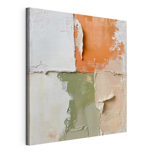 Canvas Schilderijen Canvas Schilderijen Abstracte kleurblokken in zachte tinten (Artikelnummer: s48867)