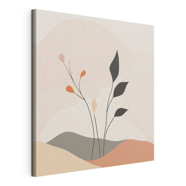 Canvas Schilderijen Canvas Schilderijen Plant die uit de grond groeit (Artikelnummer: s48874)