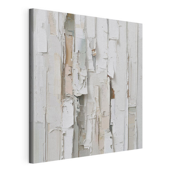 Canvas Schilderijen Witgeschilderd hout met gescheurde stukjes papier (Artikelnummer: s48877) Canvas Schilderijen Canvas Schilderijen Witgeschilderd hout met gescheurde stukjes papier (Artikelnummer: s48877)