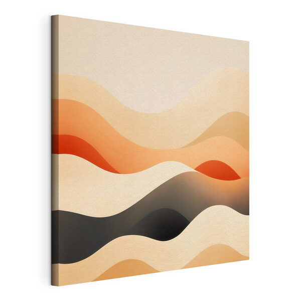 Canvas Schilderijen Zachte golven van warme kleuren (Artikelnummer: s48880) Canvas Schilderijen Canvas Schilderijen Zachte golven van warme kleuren (Artikelnummer: s48880)