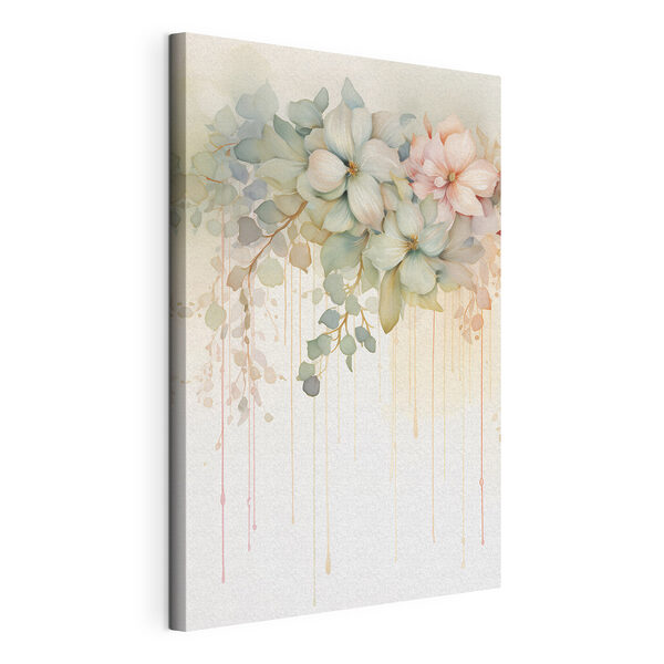 Canvas Schilderijen Schilderij van bloemen op een witte achtergrond (Artikelnummer: s48920) Canvas Schilderijen Canvas Schilderijen Schilderij van bloemen op een witte achtergrond (Artikelnummer: s48920)