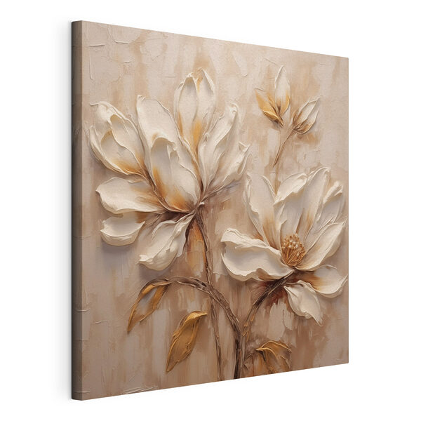 Canvas Schilderijen Schilderij van bloemen op een muur (Artikelnummer: s48931) Canvas Schilderijen Canvas Schilderijen Schilderij van bloemen op een muur (Artikelnummer: s48931)