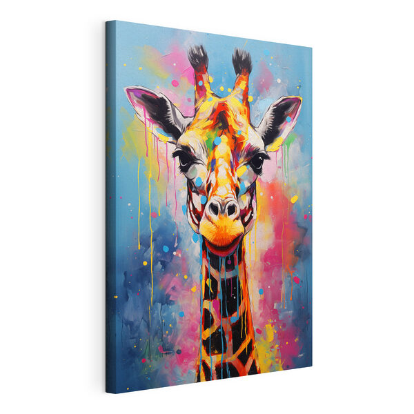 Canvas Schilderijen Schilderij van een giraf (Artikelnummer: s48956) Canvas Schilderijen Canvas Schilderijen Schilderij van een giraf (Artikelnummer: s48956)