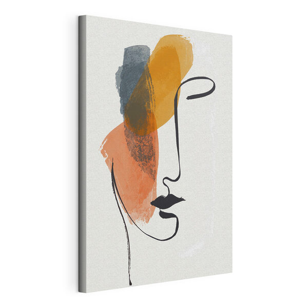 Canvas Schilderijen Gezicht getekend met verf (Artikelnummer: s48969) Canvas Schilderijen Canvas Schilderijen Gezicht getekend met verf (Artikelnummer: s48969)