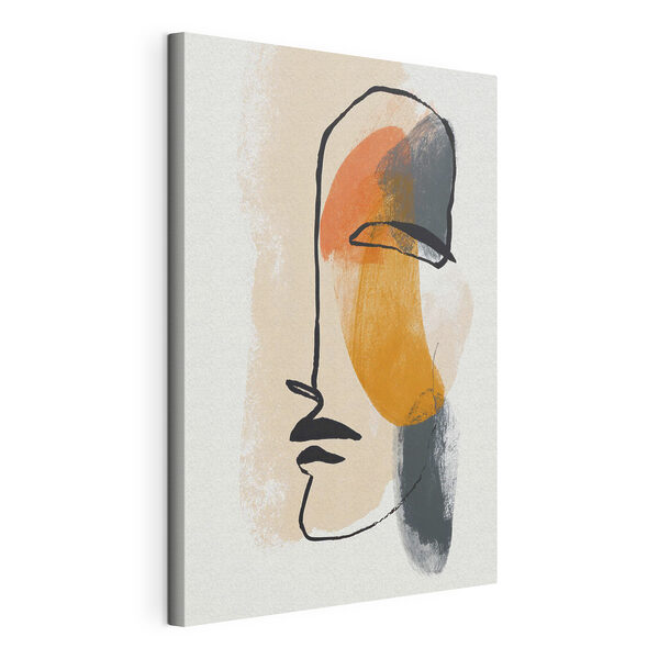 Canvas Schilderijen Schilderij van een gezicht (Artikelnummer: s48970) Canvas Schilderijen Canvas Schilderijen Schilderij van een gezicht (Artikelnummer: s48970)