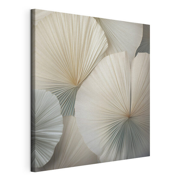 Canvas Schilderijen Groep witte, waaiervormige bladeren (Artikelnummer: s48978) Canvas Schilderijen Canvas Schilderijen Groep witte, waaiervormige bladeren (Artikelnummer: s48978)
