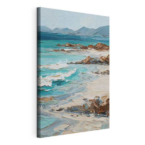 Canvas Schilderijen Schilderij van een strand (Artikelnummer: s48996) Canvas Schilderijen Canvas Schilderijen Schilderij van een strand (Artikelnummer: s48996)